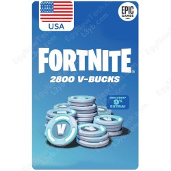 فورتنايت 2800 في باكس ستور امريكي 30 دولار - كمبيوتر ابيك جيمز - كود رقمى فوري