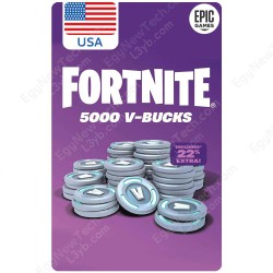 فورتنايت 5000 في باكس ستور امريكي 50 دولار - كمبيوتر ابيك جيمز - كود رقمى فوري