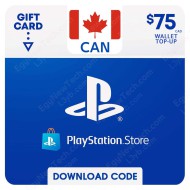 PlayStation Store Gift Card CDN$75 Canada - Instant Digital Code