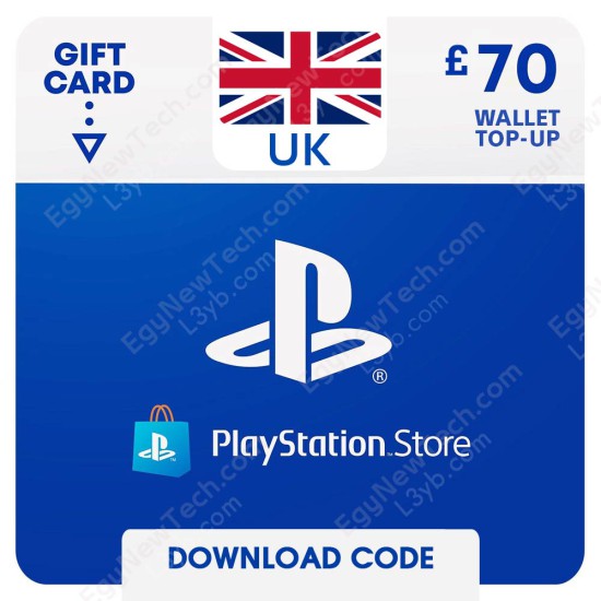 70 £ UK PlayStation Store Gift Card - Digital Code - EgyNewTech PlayStation Store Gift Card £70 UK - Instant Digital Code front cover