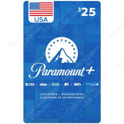 $25 Paramount Plus CBSi - Gift Card - Digital Code