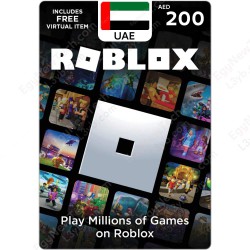 بطاقة روبلوكس ستور اماراتي 200 درهم - كود رقمي فوري