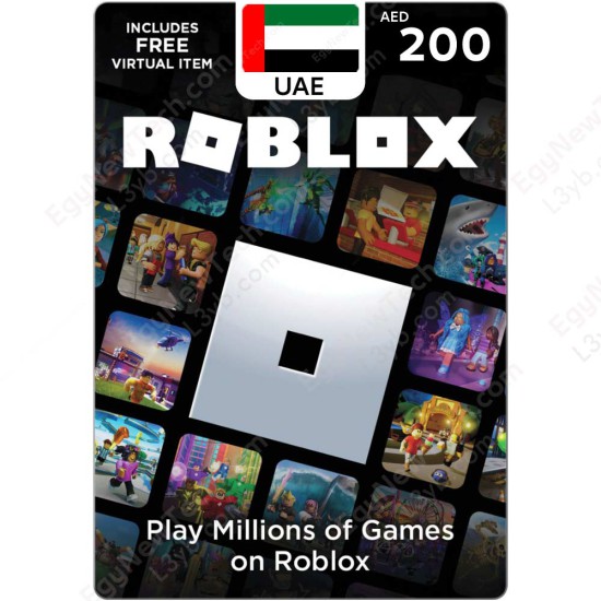 Roblox AED 200 UAE - Instant Digital Code front cover
