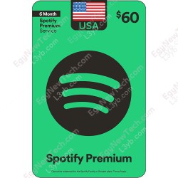 $60 Spotify - Digital Code