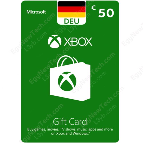 Xbox Gift Card €50 DEU - Instant Digital Code front cover