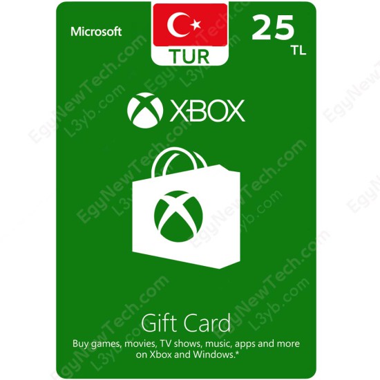 Xbox Gift Card TL25 Turkey - Instant Digital Code front cover