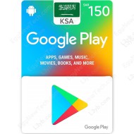 بطاقة جوجل بلاي ستور سعودي 150 ريال- كود رقمي فوري