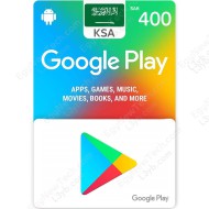 بطاقة جوجل بلاي ستور سعودي 400 ريال- كود رقمي فوري
