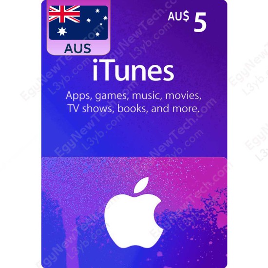 iTunes Gift Card $5 AUS - Instant Digital Code iTunes Gift Card $5 AUS - Instant Digital Code front cover