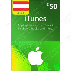 بطاقة اي تيونز 50 يورو النمسا - كود رقمي فوري