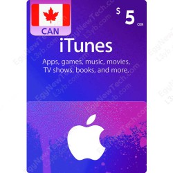 iTunes Gift Card CDN$5 Canada - Instant Digital Code