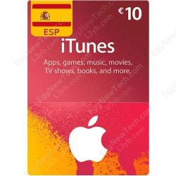 بطاقة اي تيونز 10 يورو اسباني - كود رقمي فوري