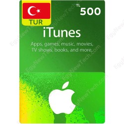 بطاقة اي تيونز 500 ليرة تركية - كود رقمي فوري