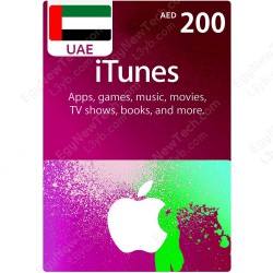 بطاقة اي تيونز 200 درهم اماراتي - كود رقمي فوري
