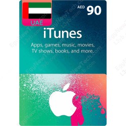 بطاقة اي تيونز 90 درهم اماراتي - كود رقمي فوري