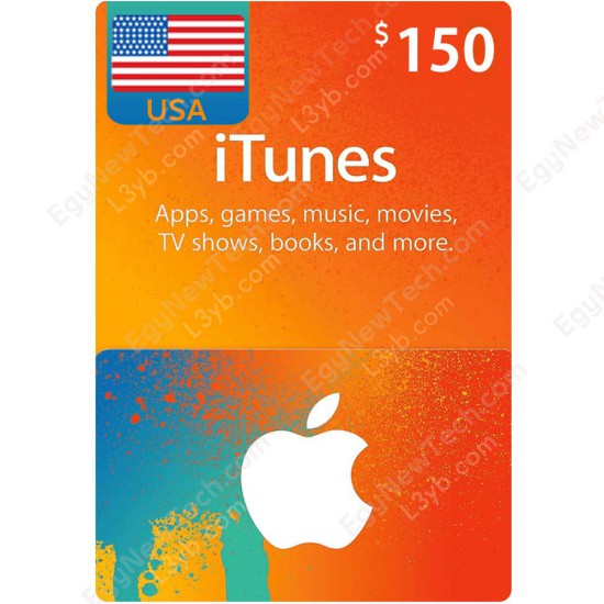 iTunes Gift Card $150 USA - Instant Digital Code front cover