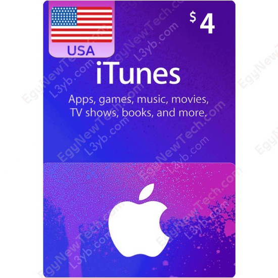 iTunes Gift Card $4 USA - Instant Digital Code front cover