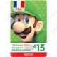 €15 France eCash - Nintendo eShop Gift Card - Digital Code