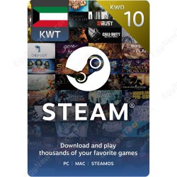 بطاقة ستيم ستور كويتى 10 دينار - كود رقمى فوري