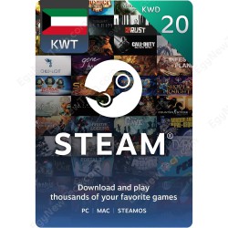 بطاقة ستيم ستور كويتى 20 دينار - كود رقمى فوري