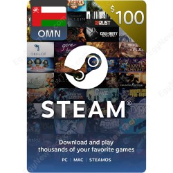 بطاقة ستيم ستور عماني 100 دولار - كود رقمى فوري