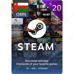 Steam Gift Card $20 Oman - Instant Digital Code