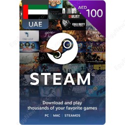 بطاقة ستيم ستور اماراتي 100 درهم - كود رقمى فوري