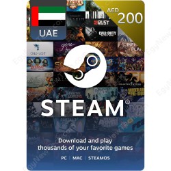 بطاقة ستيم ستور اماراتي 200 درهم - كود رقمى فوري