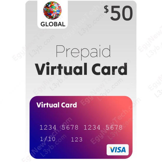 $50 Recharge RedotPay Virtual Visa Credit Card