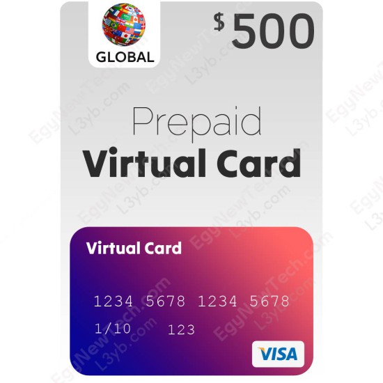 $500 Recharge RedotPay Virtual Visa Credit Card